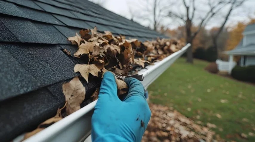 roof gutter cleaning roofing service